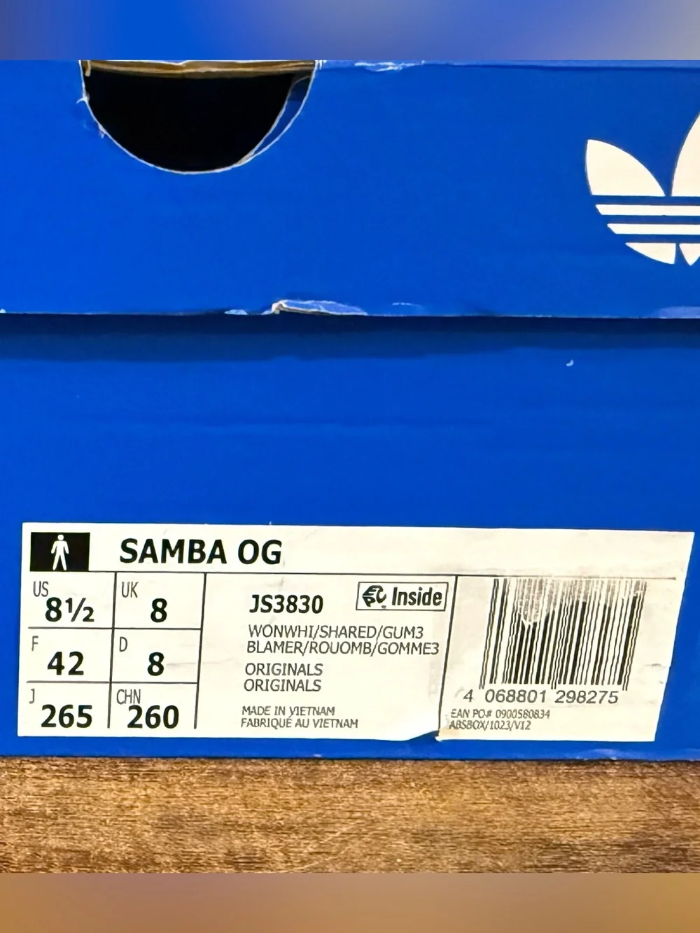 adidas Originals Samba OG Men’s Size 8.5 Women’s Size 9.5 - Picture 11 of 11